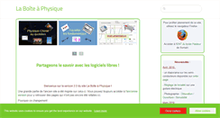 Desktop Screenshot of laboiteaphysique.fr